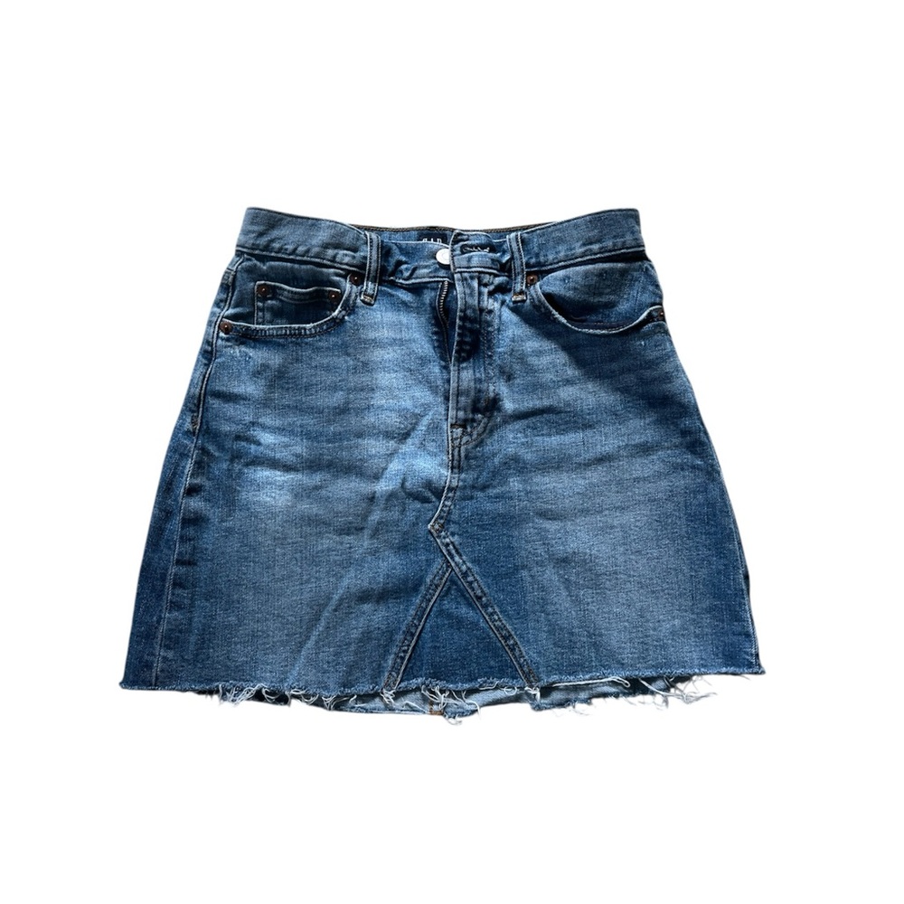GAP Blue A-Line Mini Skirt Casual